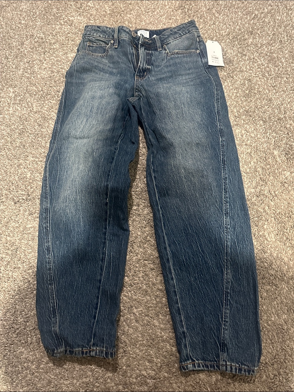 Time and Tru Women's Dark Blue Straight-Leg Jeans